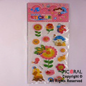 STICKER FLORES/PAJARITOS HS5406-1 x 12